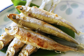 わかさぎの塩焼き
